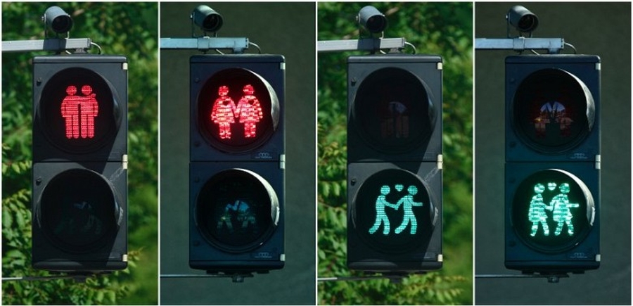 В Вене появились «светофоры для геев»