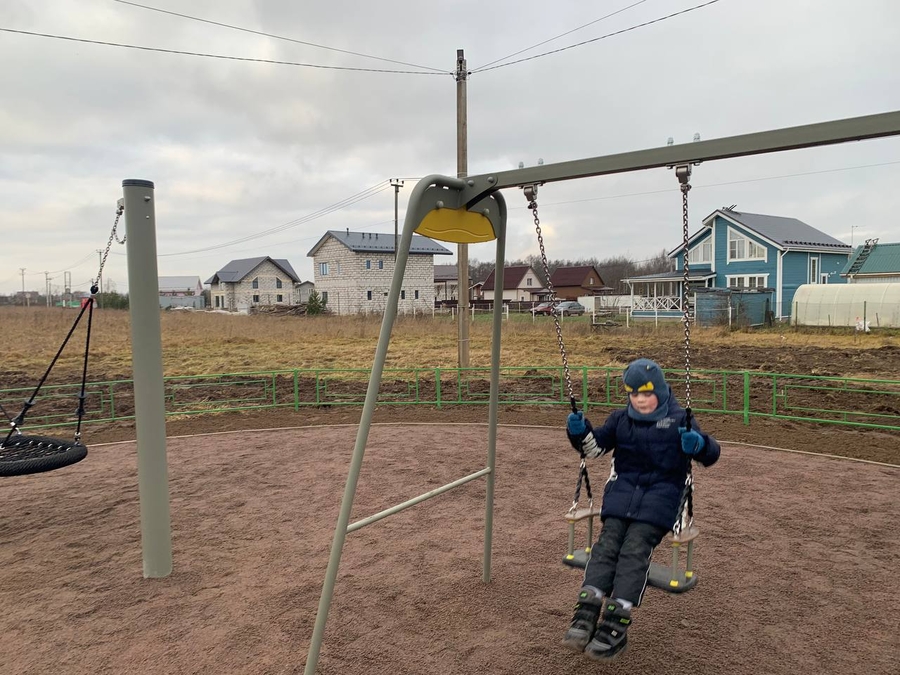 Детскую площадку открыли в Шаглино