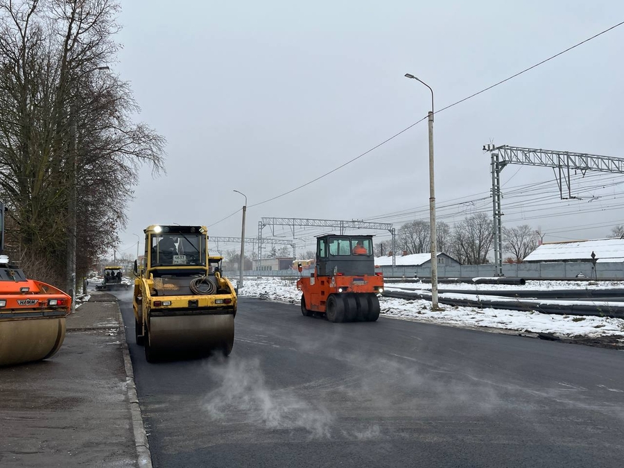 В Гатчине завершается ремонт улицы Чехова