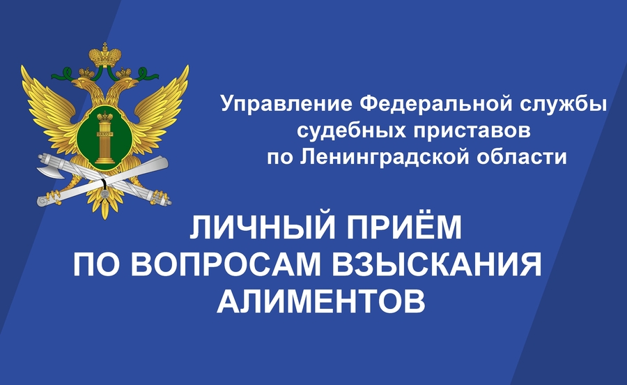 Главный судебный пристав Ленобласти проводит личный прием по вопросам взыскания алиментов