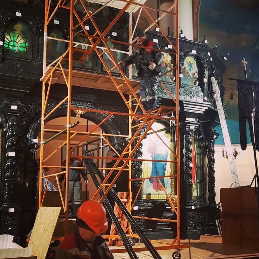 В Гатчине полным ходом идёт реставрация Павловского собора 