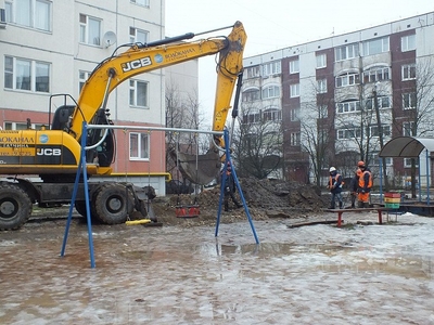 В дом №71 по проспекту 25 Октября в Гатчине дали воду