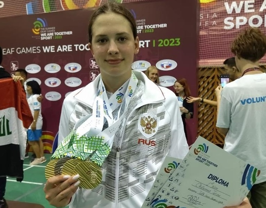 Гатчинская теннисистка завоевала четыре медали Летних сурдлимпийских игр