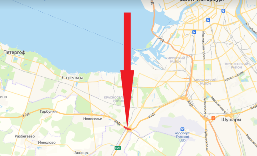 На КАД в районе развязки с Таллинским шоссе перекроют два съезда  