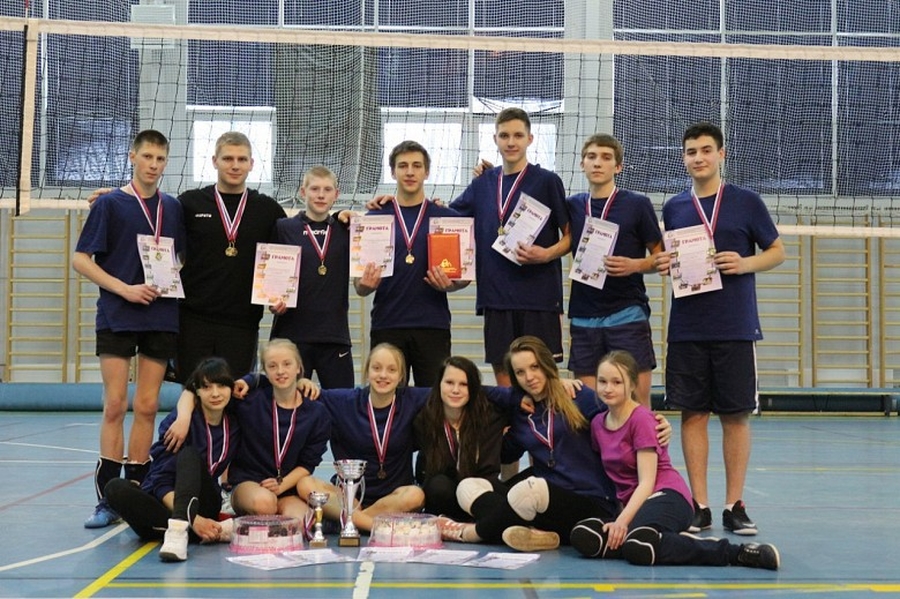 Волейболисты из школы №11 и лицея №3 - победители первенства Гатчины