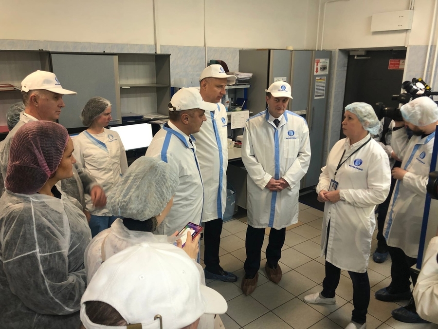 Гости из республики Беларусь посетили молочный завод в Гатчине