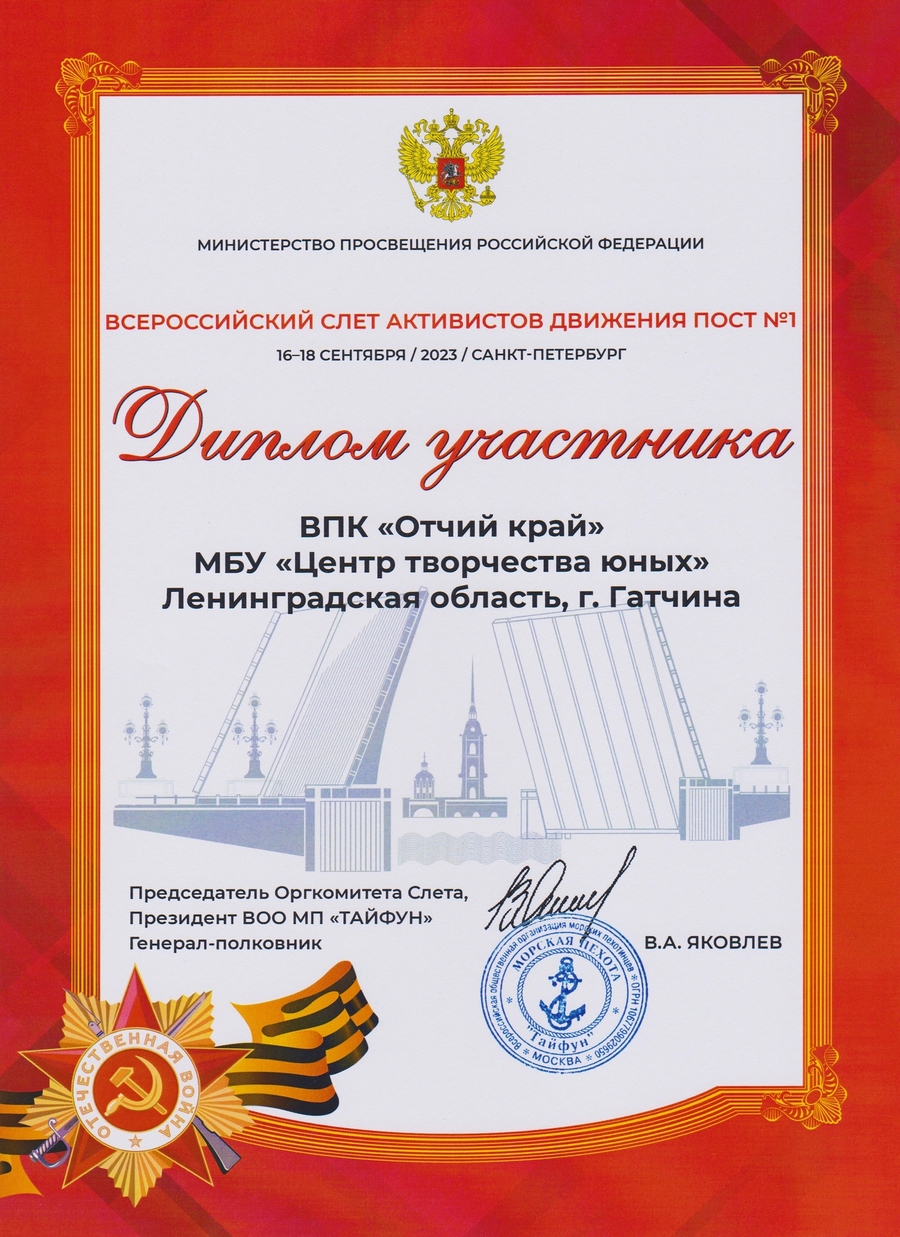 Юные гатчинцы заняли II на Всероссийском слете