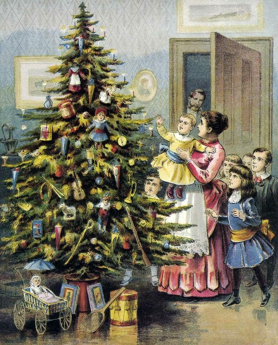 Рождественская ёлка Германия 19 век