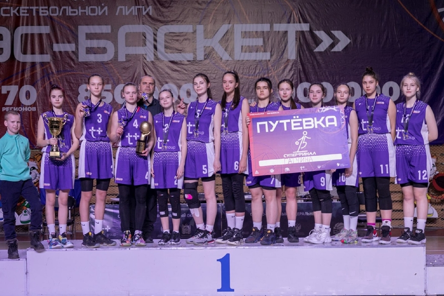 Гатчинские баскетболистки - в финале Всероссийского чемпионата школьной лиги «КЭС-БАСКЕТ»