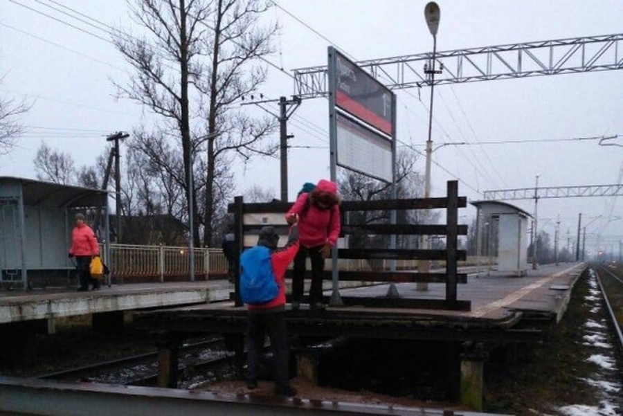 Электрички пудость гатчина балтийская. Станция Пудость. Прыгает с платформы. Платформа Пудость.