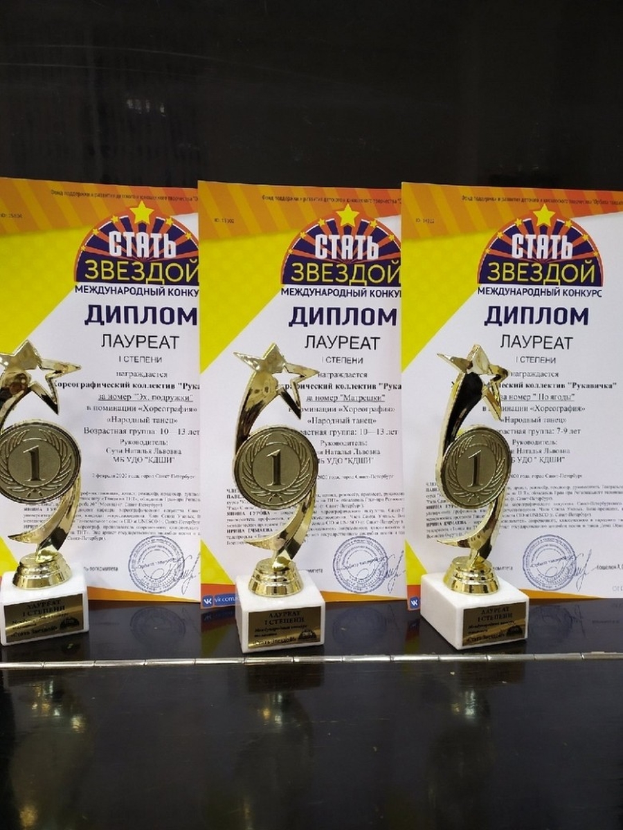Маленькие танцоры из Коммунара привезли награды международного конкурса