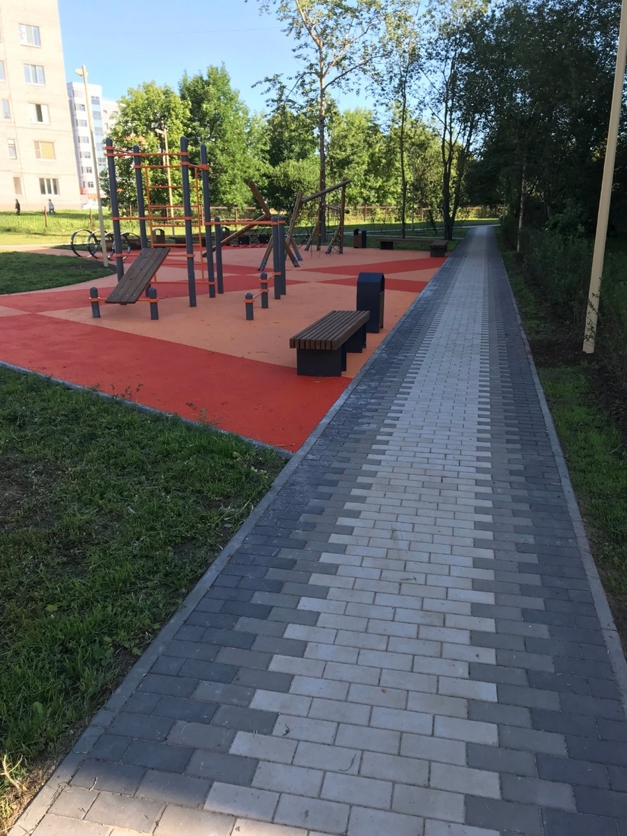 Новое общественное пространство в Гатчине: работы близятся к завершению