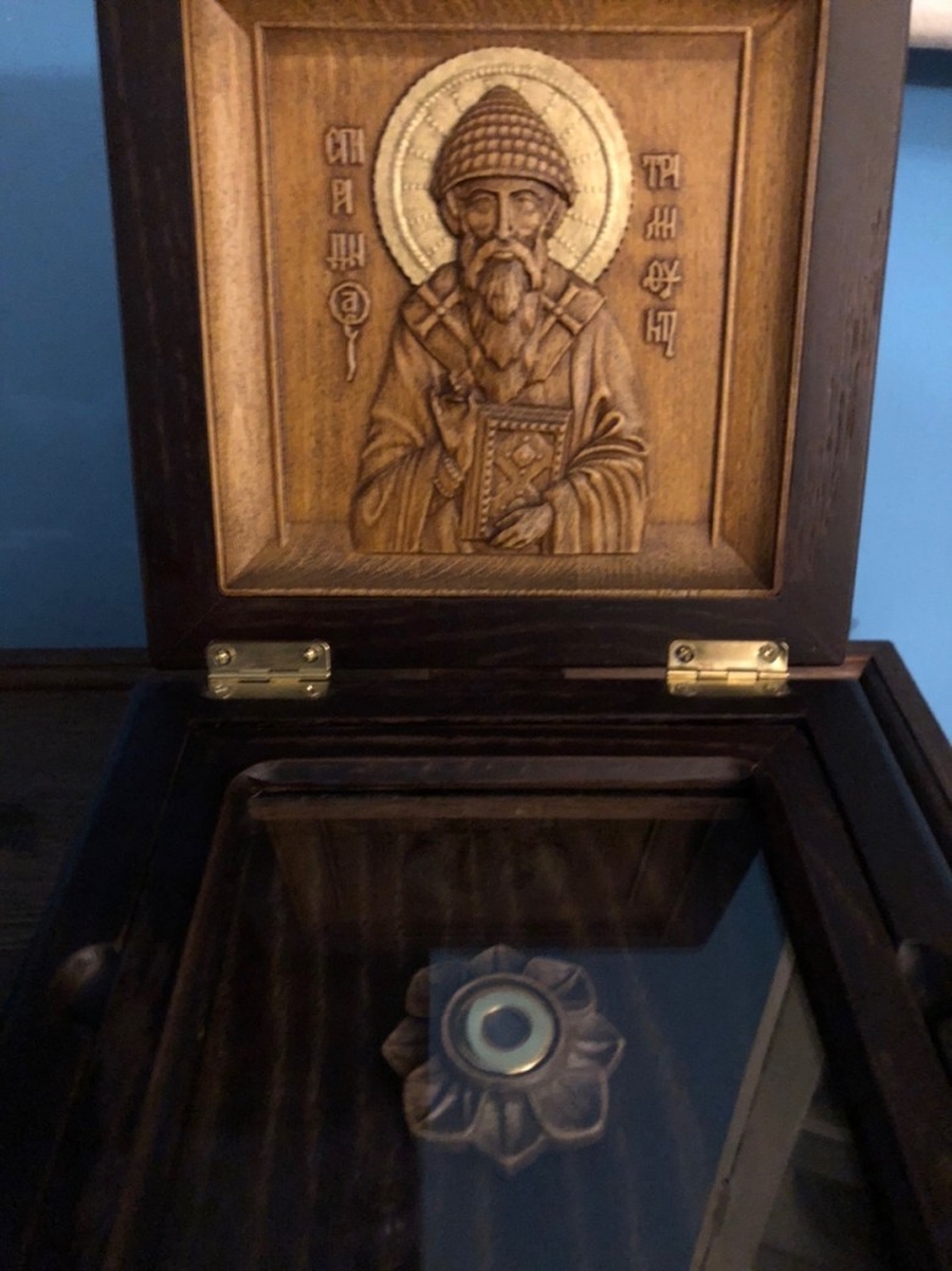 Православные верующие могут поклониться ковчегу со святыми мощами