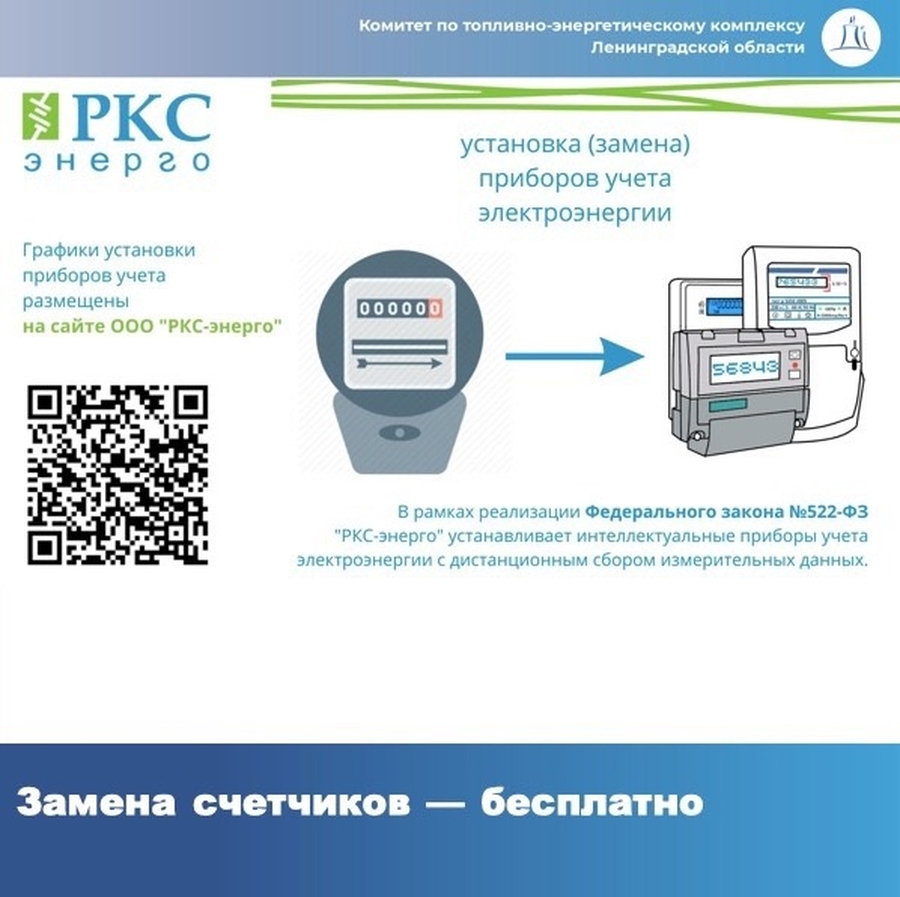 Гатчинская Служба Новостей — Замена электросчетчиков в 47-м регионе  бесплатно