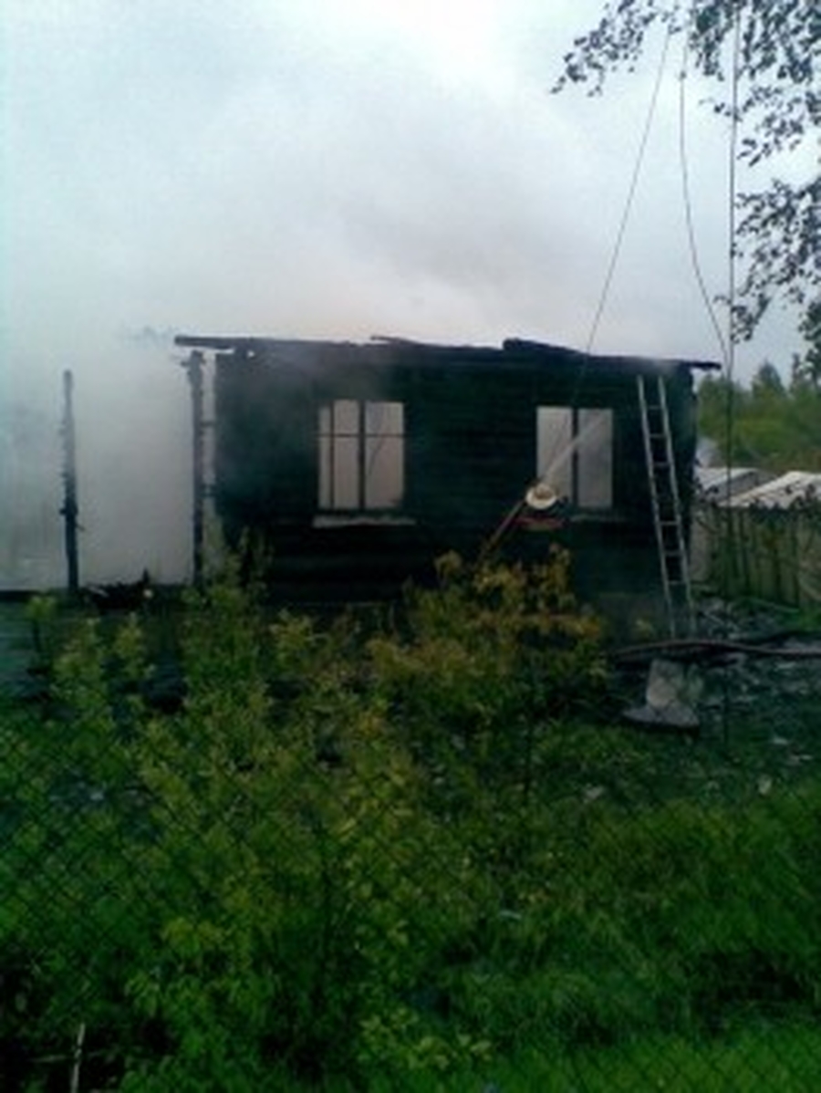 В Корбинском в субботу горела баня
