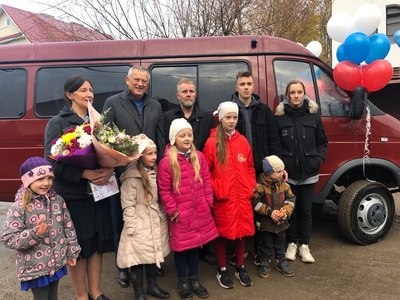 Видео. Микроавтобус для семьи Брюховиченко