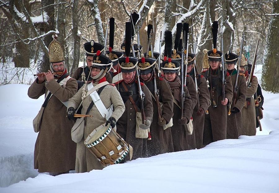 Наполеоновские войска были изгнаны из Демидовского парка в Тайцах