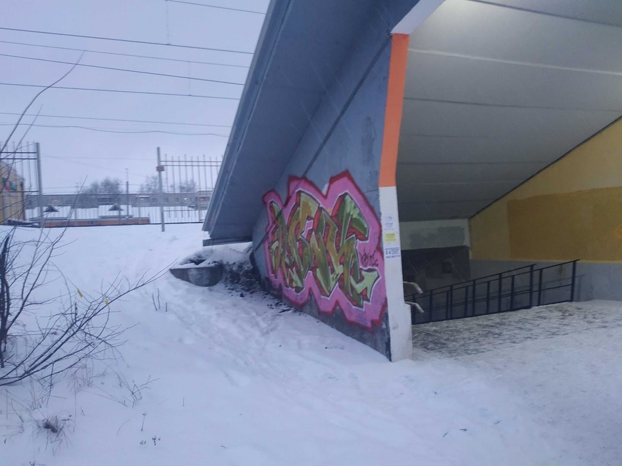 Граффити на платформе Татьянино закрасят?