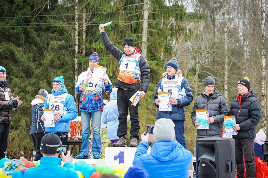 Ирина Коваленко и Алексей Двоскин -  абсолютные победители 38 Гатчинского лыжного марафона