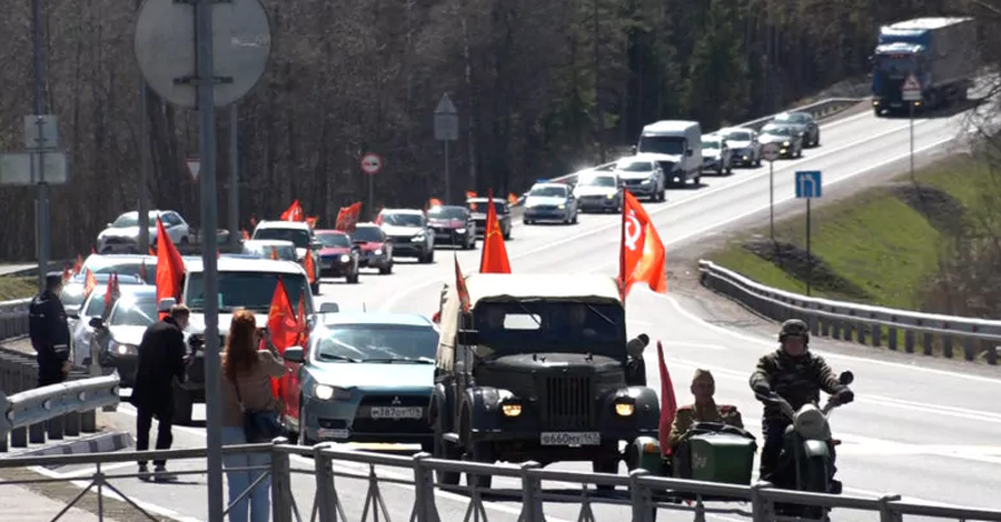 В Выборге прошёл традиционный автопробег в честь Великой Победы