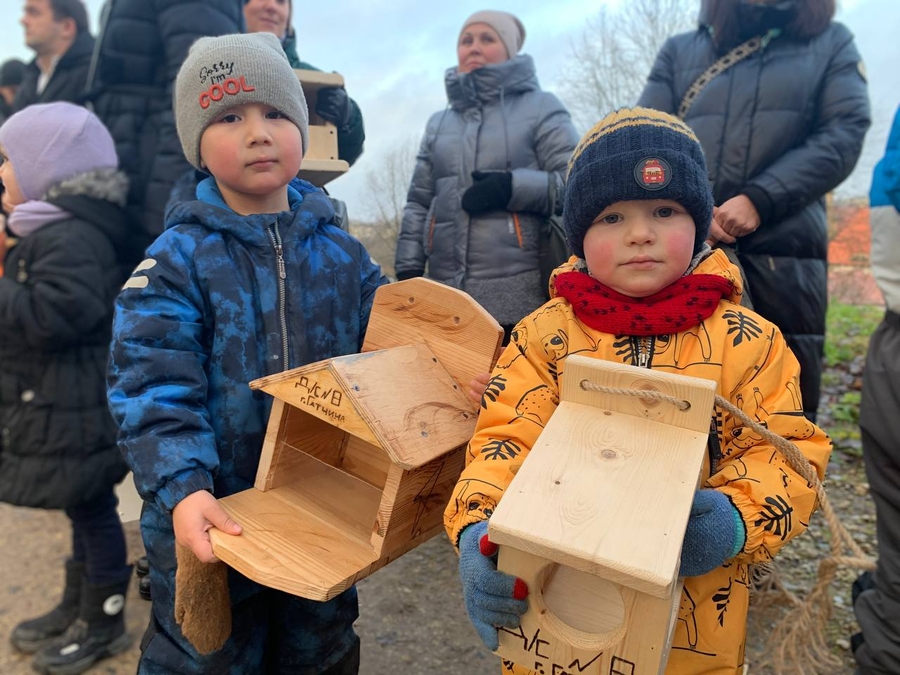 Белочки Приоратского парка отметили новоселье