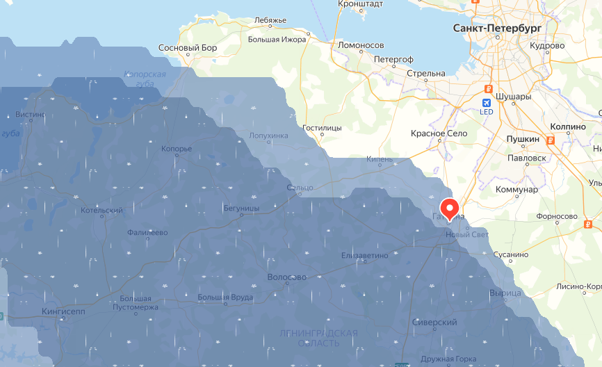 Карта осадков вырица. Гатчина гроза.