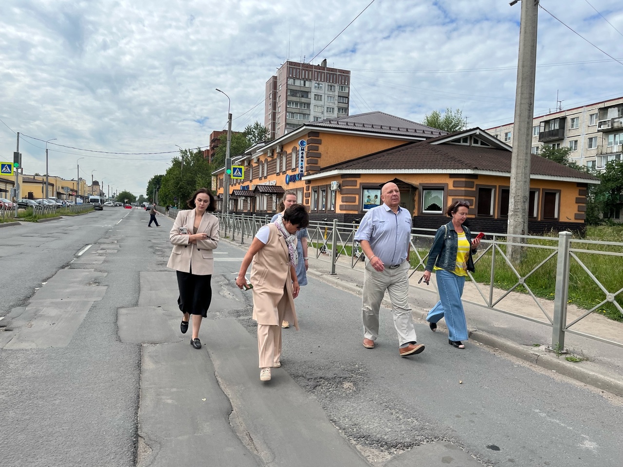 Людмила Нещадим оценила ход работ на улице Чехова | 27.06.2024 | Гатчина -  БезФормата